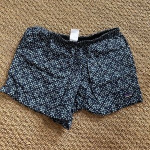 Navy and blue women’s patagonia baggies